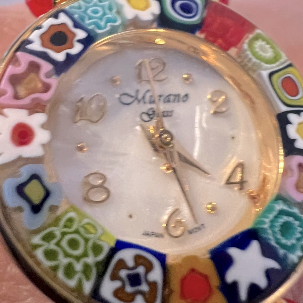 MURANO Glass Bangle watch Lucite Bracelet❤️ - Picture 4 of 6